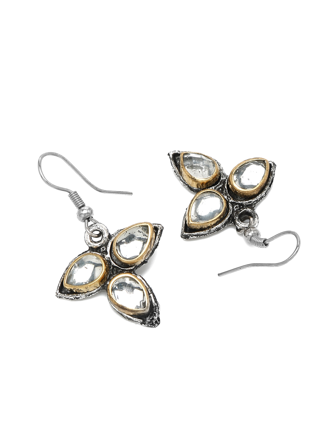 YouBella Jewellery Oxidised Silver Necklace Jewellery Set with Earrings for Girls and Women (Silver) (YBNK_50519)